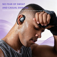 Auriculares Inalámbricos I51 Personalizables de Diseño Abierto, Auriculares Deportivos con Gancho Ajustable, Resistentes al Agua IPX5 con Reducción de Ruido ENC
