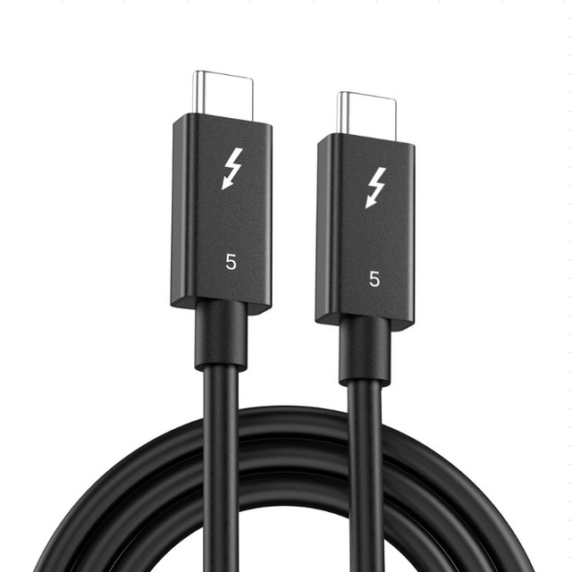 High Quality 8k/16k Thunderbolt 5 Cable 80gbps/120gbps Transmission and Type c to Type c Fast Charging 240w, Thunderbolt 5 Cable