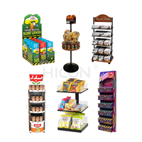 Vitrine rotative de comptoir sur mesure pour desserts, gâteaux, biscuits, chocolats et bonbons