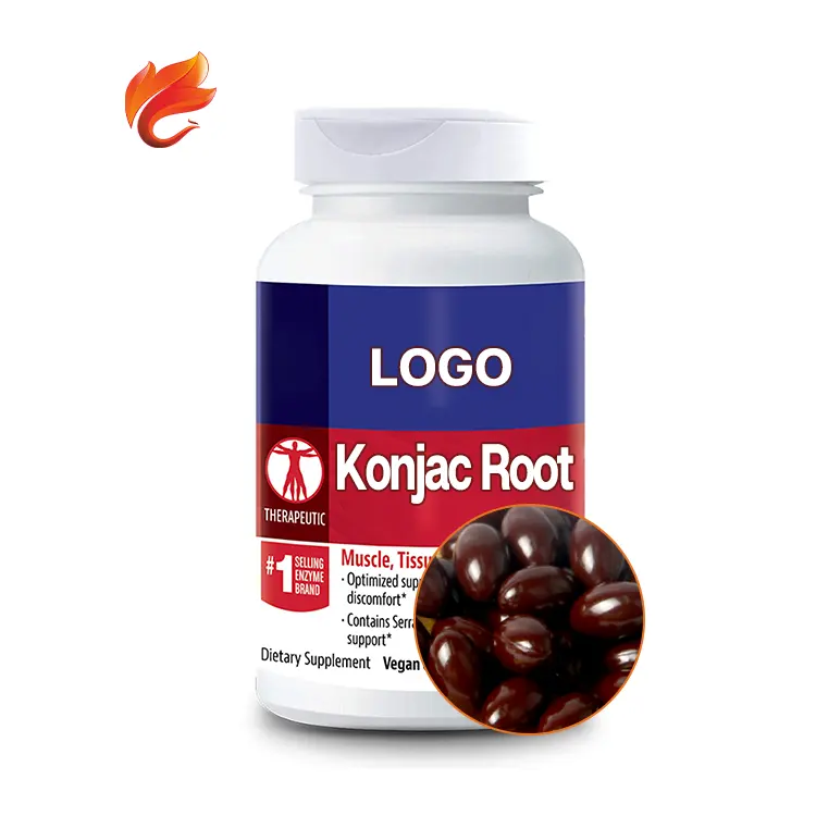 हर्बल स्लिमिंग कैप्सूल Konjac रूट पाउडर Softgels नरम जैल कैप्सूल OEM 500Mg निजी लेबल