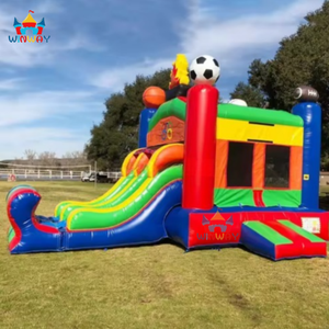 Structure Gonflable Commerciale de Haute Qualité 3-en-1 Double Piste Sportive - Écologique avec Garantie de 3 Ans - Amusement pour Tous les Âges - Product Image 3