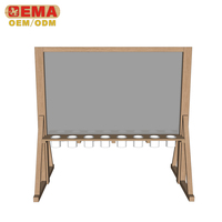 EMA 2025 Tableau de peinture moderne et transparent pour enfants, support de chevalet pour salle de classe en plein air, planche à dessin en bois Montessori préscolaire