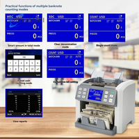 Compteur de billets de banque multi-devises 2CIS avec détection UV/MG/IR, prend en charge plus de 100 devises