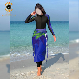 Zaynab Burkinis haute qualité maillots de bain maillots de bain balles 3 pièces maillot de bain musulman maillots de bain filles musulman Burkinis - Product Image 3