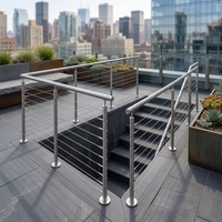 Câble en acier inoxydable 316 recouvert de nylon pour garde-corps, qualité marine, pour balcon et terrasse, sécurité accrue