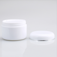 Pot cosmétique double couche en PP avec couvercle torsadé anti-fuite, argenté, 3,5 oz/100 ml, pour sérum et lotion de soin de la peau |   Rechargeable