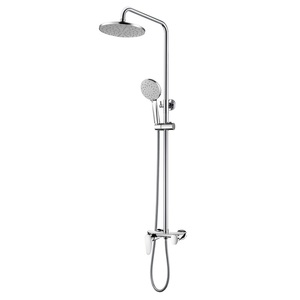 Alta calidad sanitario latón cromado cuarto de baño ducha de lluvia mezclador termostático grifo de la ducha juegos - Product Image 2