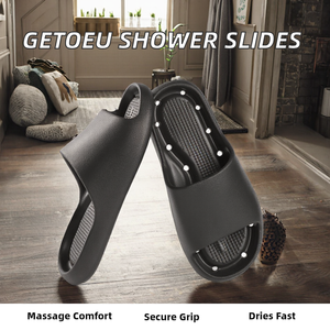 Sandales de Douche Mixtes à Semelle Massante, Antidérapantes, Souples et Confortables, avec Soutien de la Voûte Plantaire, Séchage Rapide en EVA - Product Image 3