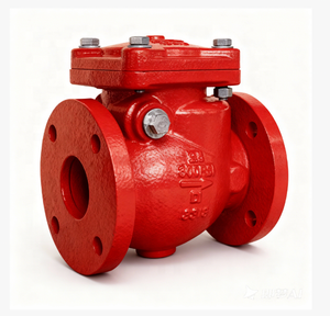 วาล์วกันน้ำไหลย้อนกลับแบบแมนนวลชนิดเหล็กดัดอ่อน 300PSI พร้อมหน้าแปลน/ร่อง - Product Image 5