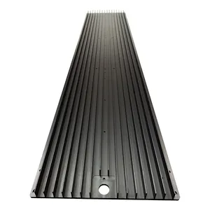 Penyerap panas aluminium hitam ukuran 955x206x18.5mm 350W lampu tumbuh Led 1 Meter