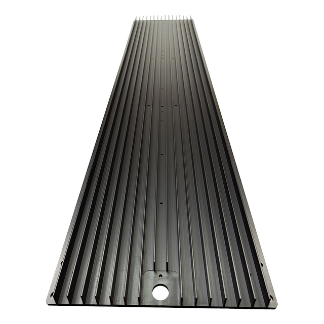 Size 955x206x18.5mm 350W Led Grow Light Heatsink Black Aluminum Heat Sink 1 Meter