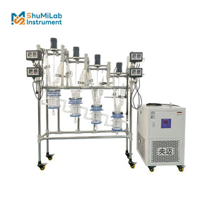 1 ליטר כור כימי כור זכוכית רציף עבור סינתזה זרימה ותגובות קטליטיות במעבדה - Product Image 3