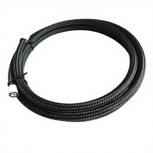 KB Racing 3AN # Tubo Flessibile per Freni in Nylon Nero AN3 con Treccia in Acciaio Inox e PTFE per Moto - Garanzia di 1 Anno - Product Image 1