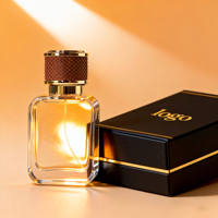 Flacon de parfum et de crème pour le visage en verre vide de luxe OEM, 30 ml/50 ml/100 ml, haute qualité, design unique, avec pompe pulvérisatrice, emballage personnalisé
