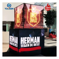 Factory Custom P3 Full Color HD 3D Indoor LED cubo Display impermeabile rotante magico creativo Multi-sfaccettato cubo IP65 animazione