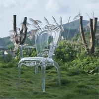 Chaise transparente créative de style nordique pour café, hôtel, mariage, salle à manger, vente en gros d'usine