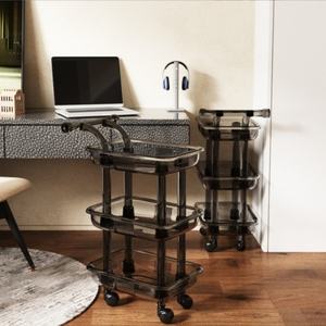 Wss 2025 Sober Wholesale White3 Tier Salon <b>Trolley</b> Cart Stylists Real Personal Assistant Black Deluxe Plastic <b>Beauty</b> Salon - Product Image 1