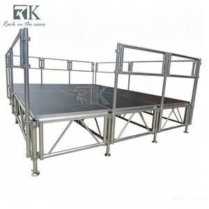 Durable Aluminum Alloy Modular Concert <b>Stage</b> with Safety Guardrail <b>Stage</b> <b>Platform</b> - Product Image 1