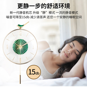 Deer Head Wall Clock Nordic Style Silent Movement <b>Round</b> Analog <b>Battery</b> Powered For Living Room Home Decor - Product Image 5