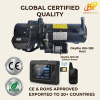 Chauffe-eau diesel OkyRie 15KW 12V 24V à faible bruit pour bateau, camping-car, avec télécommande et écran LCD, vente directe usine