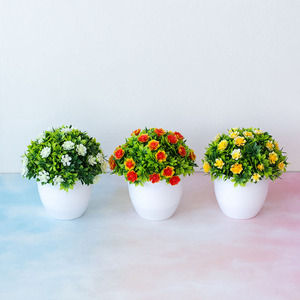 DREA plantas y flores <span class=keywords><strong>de</strong></span> simulación nórdica, decoración del hogar en maceta <span class=keywords><strong>de</strong></span> plástico, decoración <span class=keywords><strong>de</strong></span> escritorio, bonsái <span class=keywords><strong>de</strong></span> flores artificiales - Product Image 3