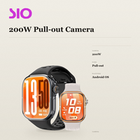 Jam Tangan Pintar Global Bands 4G Layar 2,06 Inci SL8541 2GB+16GB Slot Kartu SIM Tersembunyi Kamera Putar 200W Pengisian Daya Cepat