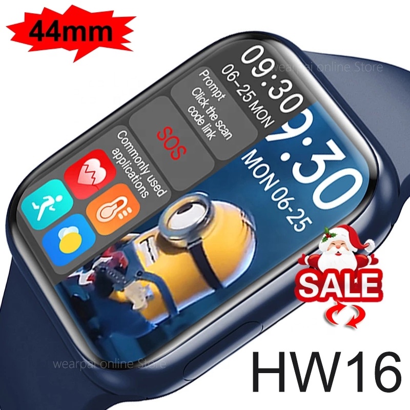 smartwatch hw16 44mm esportivo