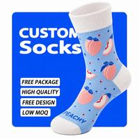 Chaussettes personnalisées à motifs colorés, prêtes à la vente, pour équipes, gym, fitness et entraînement.