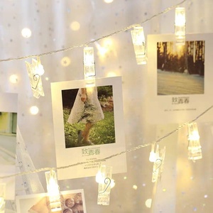 Festival fête de mariage noël anniversaire <span class=keywords><strong>Photo</strong></span> Clip LED <span class=keywords><strong>guirlande</strong></span> <span class=keywords><strong>lumineuse</strong></span> <span class=keywords><strong>à</strong></span> piles rideau fée lumières <span class=keywords><strong>guirlande</strong></span> - Product Image 3