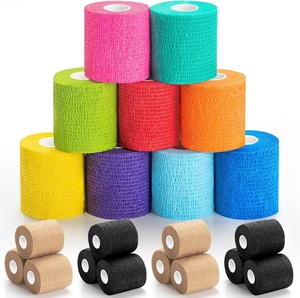 Cinta Adhesiva Deportiva Elástica Cohesiva No Tejida, Vendajes Autoadhesivos, Cinta <span class=keywords><strong>de</strong></span> Agarre <span class=keywords><strong>para</strong></span> Fútbol, Protección Deportiva - Product Image 2