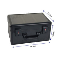 Toploaders et cartes de sport Pockmond étui pour cartes à collectionner en alliage d'aluminium fenêtre d'affichage serrure TSA 3 rangées boîte de rangement pour dalles de cartes graduées