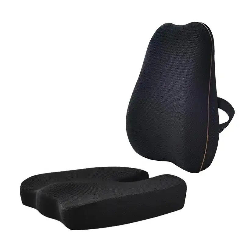 Подушка на спинку и сиденье из пены с эффектом памяти для офисного кресла, автомобильного кресла, для путешествий, для снижения давления, SH-P024 для снятия боли
