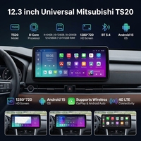 Reproductor Multimedia para Auto DSP Portátil de 12.3 Pulgadas con Navegación GPS, Android Auto, CarPlay Inalámbrico y Pantalla Táctil para Mitsubishi Universal