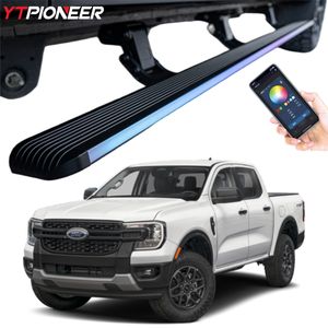 Estribos Eléctricos Negros para Camioneta Ford <span class=keywords><strong>Ranger</strong></span> T9 Raptor Wildtrak de Nueva Generación 2022 2024 2026 - Product Image 1