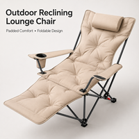 Chaise de camping pliable moderne de style coquille de lune pour l'extérieur, la plage, les pique-niques, les dîners, les ateliers, la pêche et les loisirs