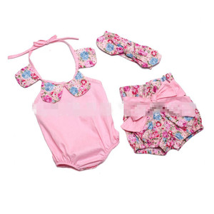 Ensemble de vêtements pour filles : mini-romper, short et bandeau pour cheveux, achat en ligne - Product Image 1
