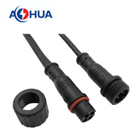 Contrôleur d'éclairage de batterie à Led Câble étanche 4PIN Surmoulage Mâle Femelle M12 Connecteur 4A Plastique IP65 Connecteur