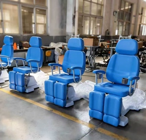 Adjustable Beauty Bed Foot Soaking Chair Salon Treatment <b>Table</b> Upholstered Massage Chair White - Product Image 2