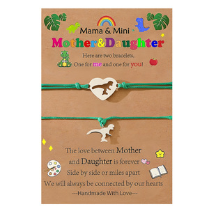 Braccialetto Creativo in Acciaio Inox con Piccolo Elemento a Forma di Uovo di Dinosauro, Unisex, per Madre-Figlia, Genitore-Figlio, per Anniversario - Product Image 5