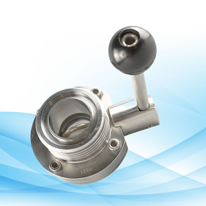 Válvula de filtro Manual de acero inoxidable de alta calidad, mariposa de Tres abrazaderas estilo gatillo sanitario para agua de alta temperatura para alta - Product Image 2