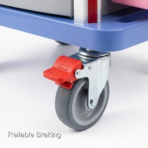 Chariot de distribution médicale Keling pour hôpitaux modernes avec tiroirs double face pour le stockage <span class=keywords><strong>en</strong></span> <span class=keywords><strong>pharmacie</strong></span> - Product Image 6