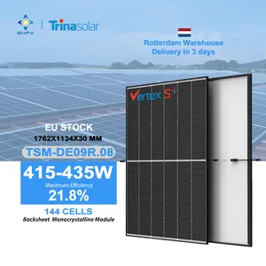 Eu Voorraad Trina Vertex S 144 Cellen 415W 420W 425W 430W 435W Trina 425 Mono Zonnepaneel Cel Pv Module Tsm-De09R.08