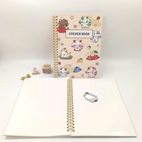 Logo personnalisé disponible en service album personnalisé rebut réutilisable journal papier planificateur autocollant livre pour enfant