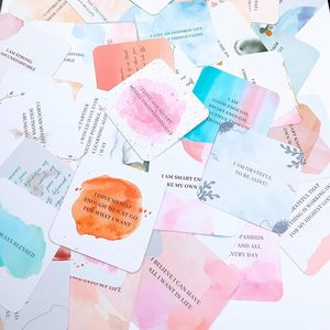 Soporte de cubierta de tarjeta de felicitación de afirmación positiva de motivación de autocuidado de amigos adultos impreso personalizado para el cuidado de la salud mental de las mujeres - Product Image 3