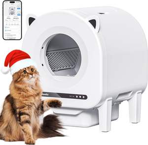 Bac à litière électrique pour chat, toilette automatique pour chat avec minuterie, contrôle par application, bac à litière autonettoyant - Product Image 6