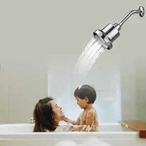 Cabezal de ducha con filtro de cromo, cabezal de ducha de alto flujo, fijo, fuerte, filtro de agua, venta al por mayor
