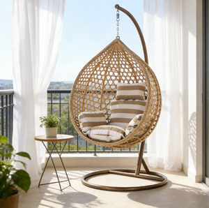 <span class=keywords><strong>Fauteuil</strong></span> <span class=keywords><strong>suspendu</strong></span> double en rotin pour extérieur, siège balançoire, mobilier de jardin, panier pour balcon – Vente en gros - Product Image 1