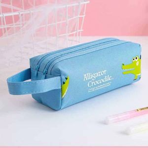 Estuche Portátil de Gran Capacidad para Material Escolar para Niños, Estuche de Lona con Cierre de Doble Capa y Estampado Personalizado - Product Image 6