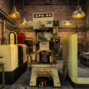 Presse à poinçonner pneumatique <span class=keywords><strong>d</strong></span>'<span class=keywords><strong>occasion</strong></span> 80T à cadre en acier haute rigidité, course de 160 mm, pour pièces automobiles - Product Image 1