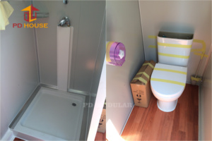 Pas cher Australie standard mini petit conteneur mobile cabine de toilette prêt à l'assemblage salle de douche simple toilettes salle d'eau <span class=keywords><strong>WC</strong></span> - Product Image 6